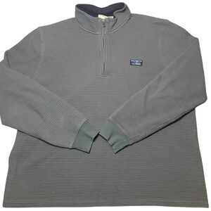 L.L. Bean Men's Charcoal Zip-Up Sweater